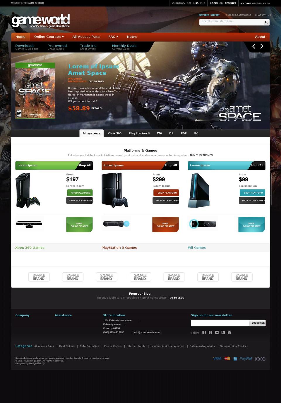 gameworld-dark-r35 Shopify theme site example elearning3.biz