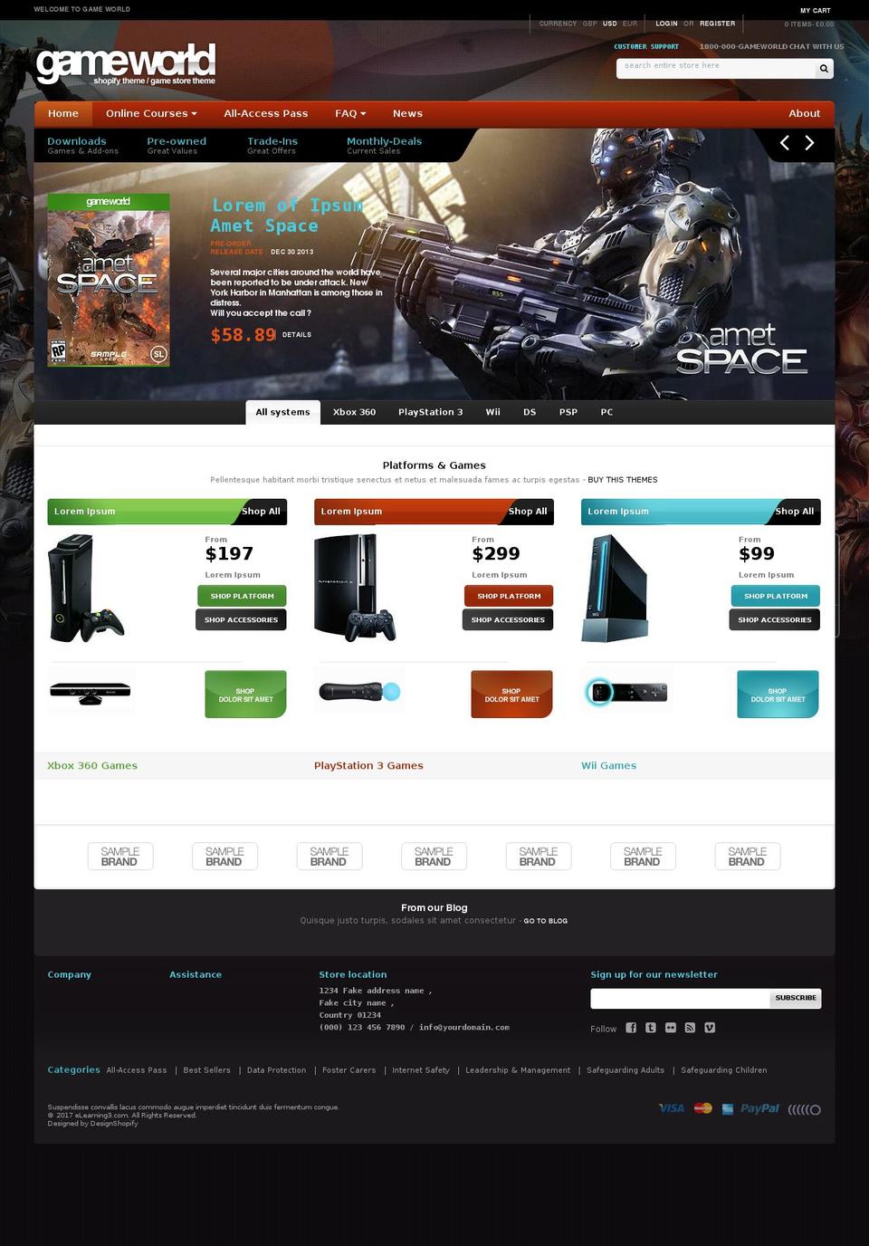 gameworld-dark-r35 Shopify theme site example elearning3.com