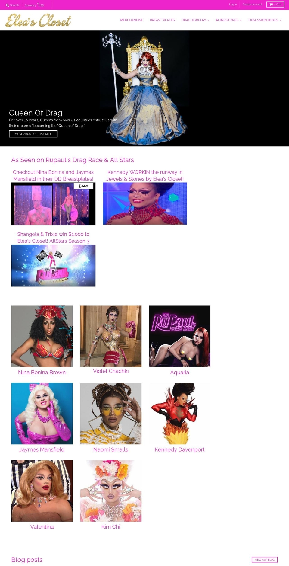 eleascloset.com — Shopify storefront screenshot
