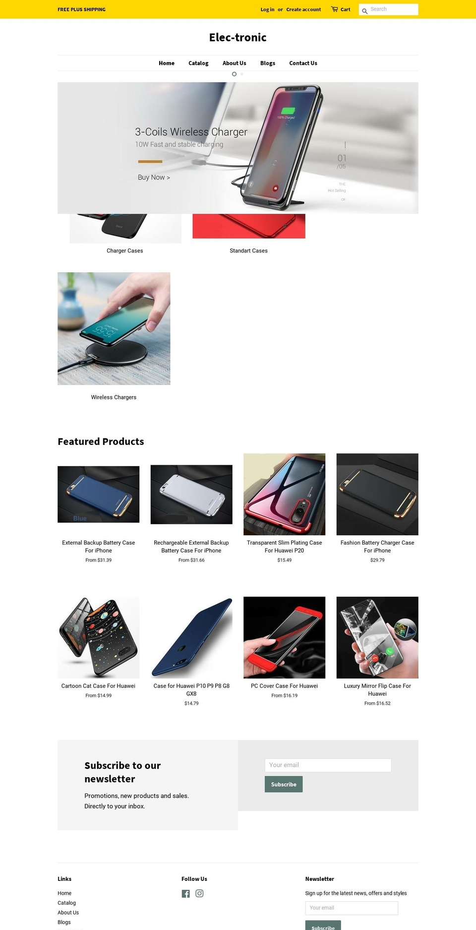 elec-tronic.com — Shopify storefront screenshot