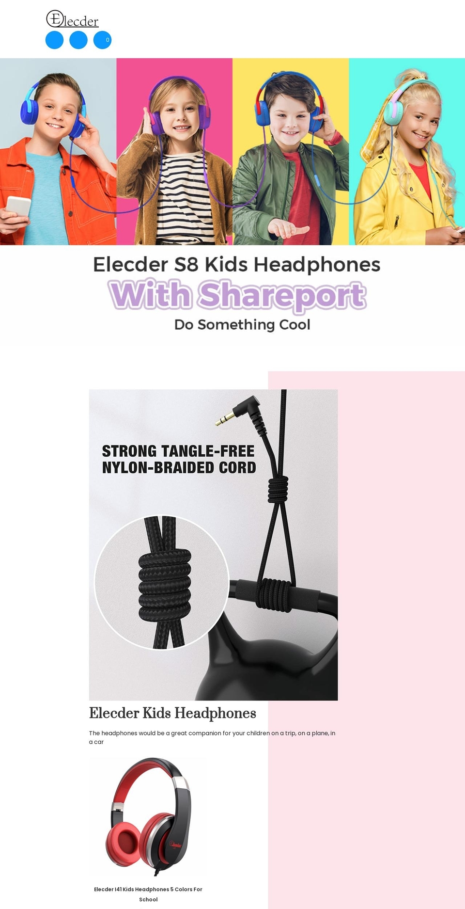elecder.net shopify website screenshot