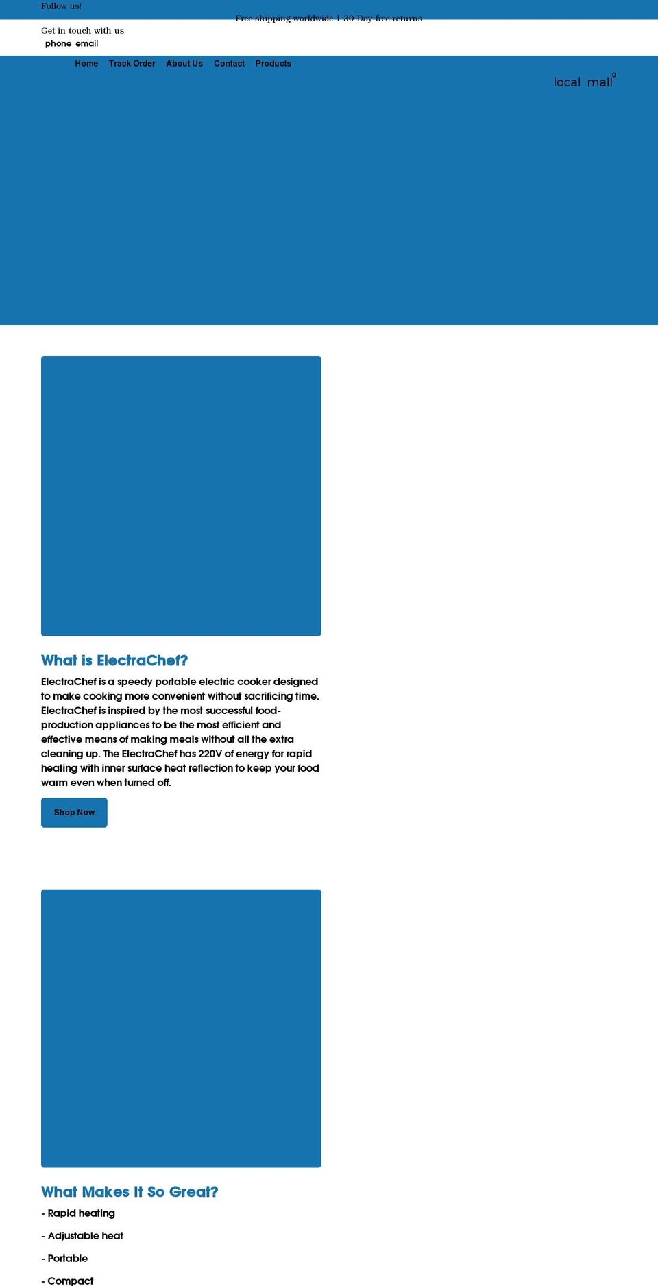 Ewathemetemplate Shopify theme site example electrachef.com