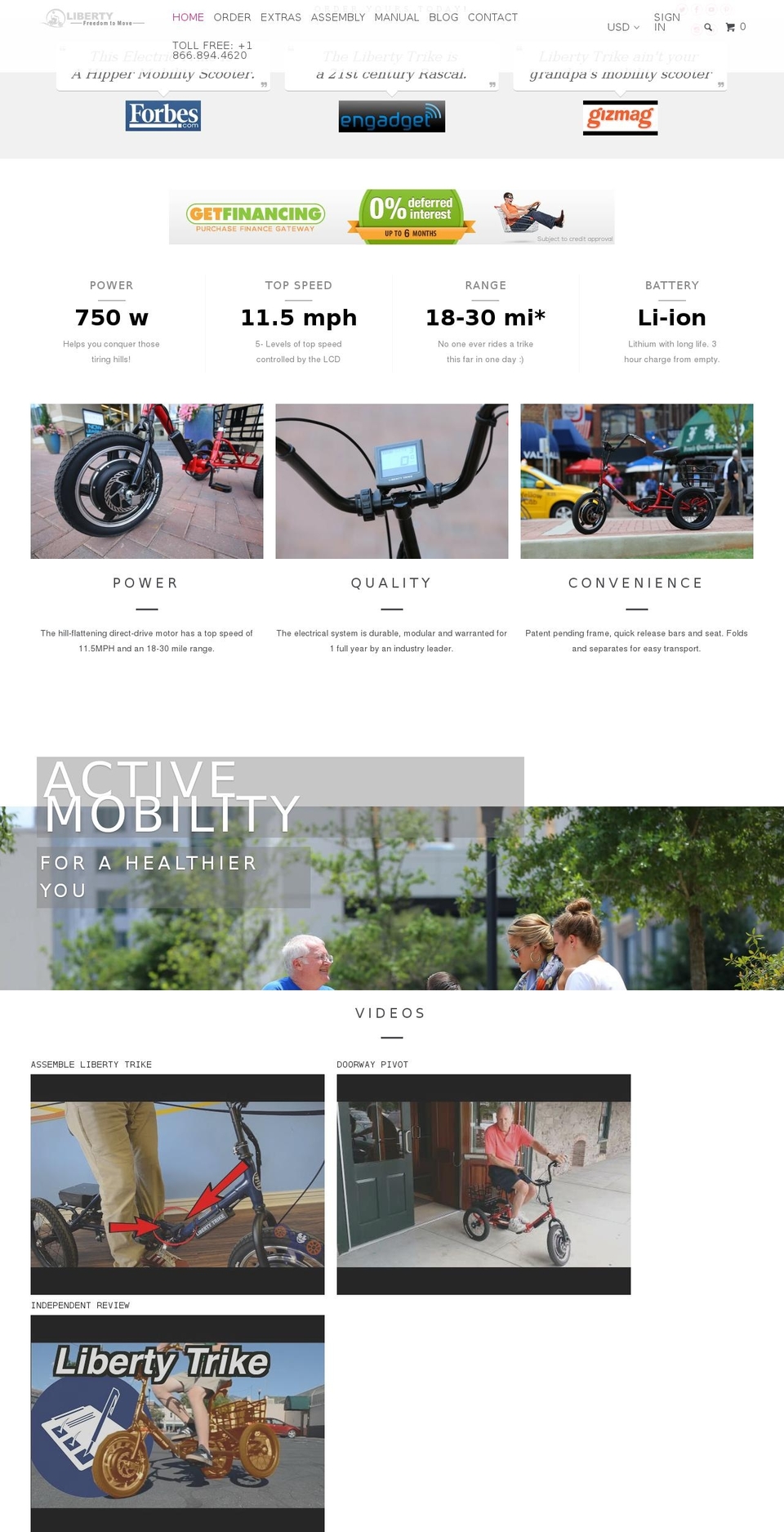 getfinancing:  06-Feb-17 Shopify theme site example electric-mobility-tricycle.com