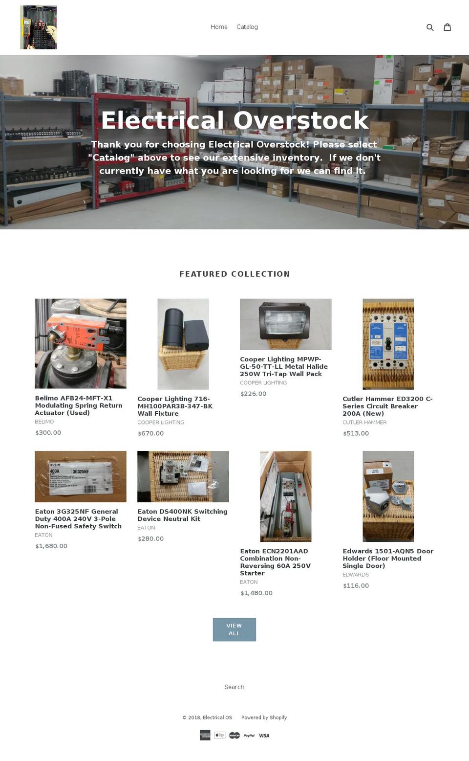 electricalos.com shopify website screenshot