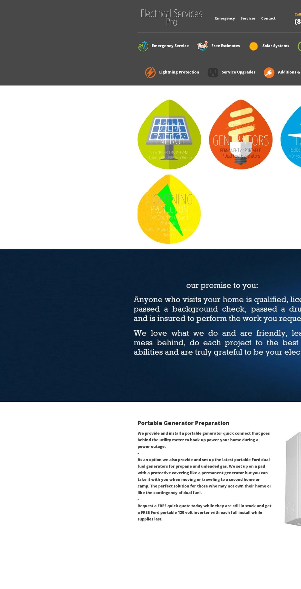 ElectricalServicesPro Shopify theme site example electricalservices.pro