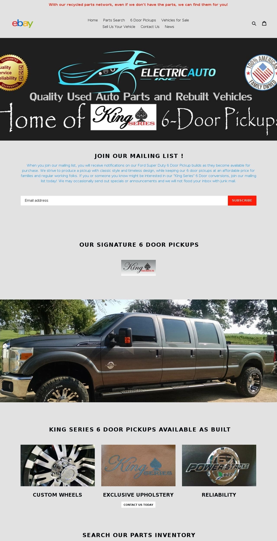 electricauto-sd.com — Shopify storefront screenshot