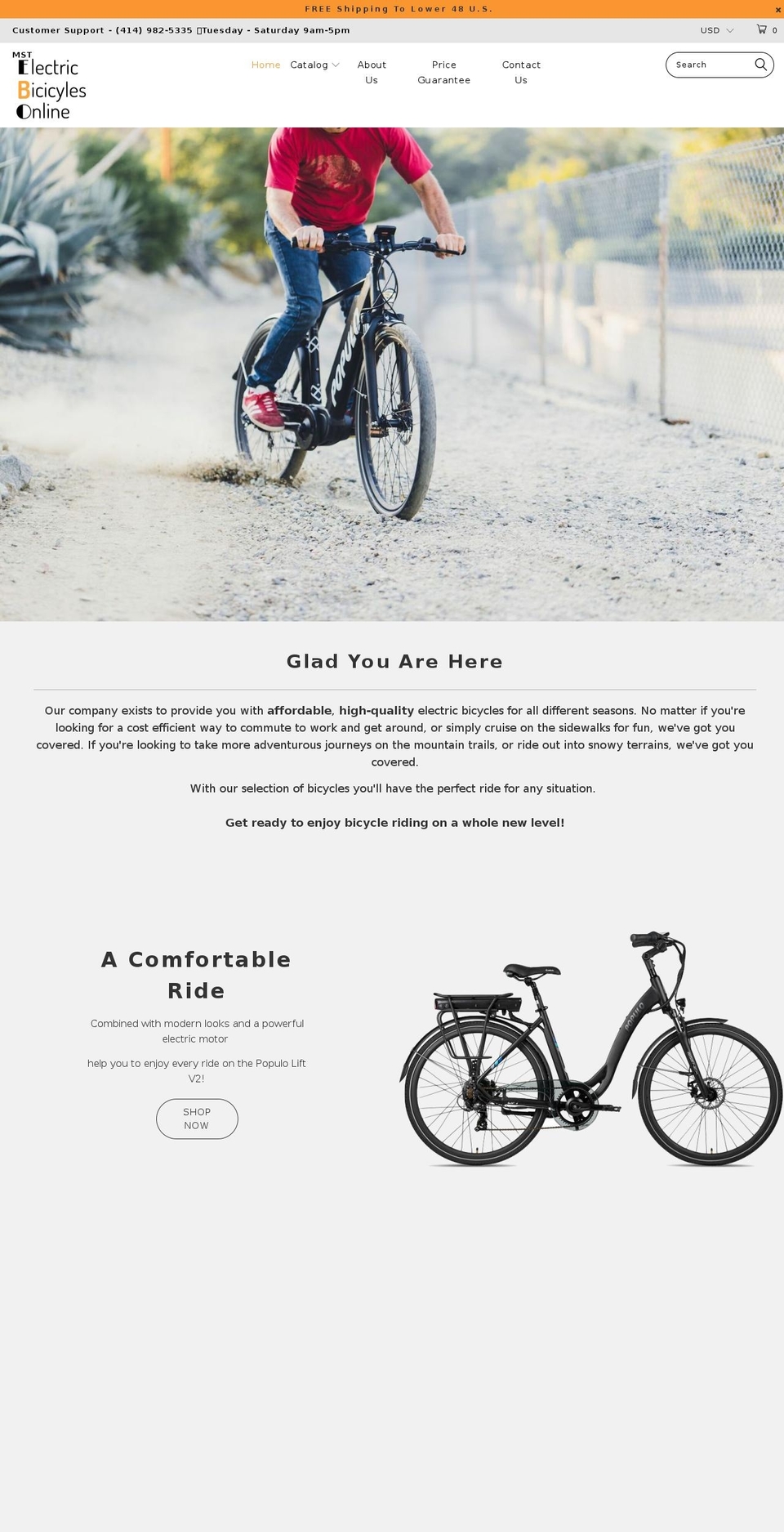 turbo-seoul Shopify theme site example electricbicyclesonline.com