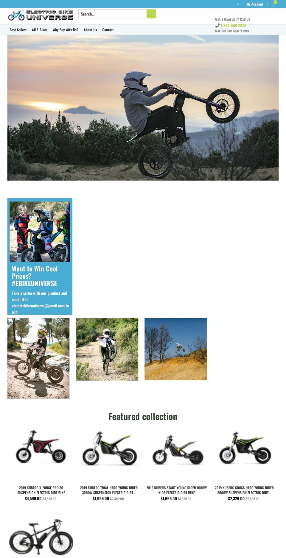 Elitify-theme Shopify theme site example electricbikeuniverse.com