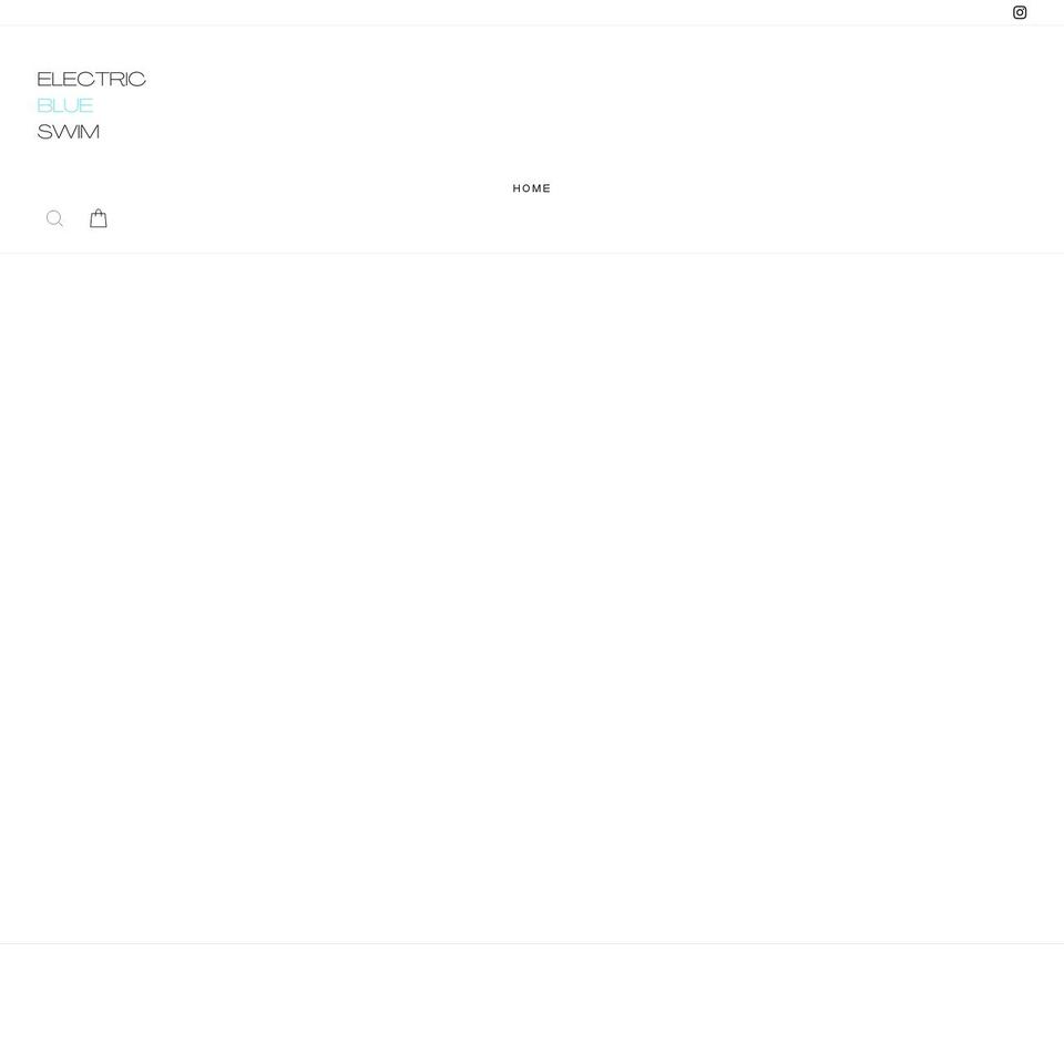 electricblueswim.com shopify website screenshot