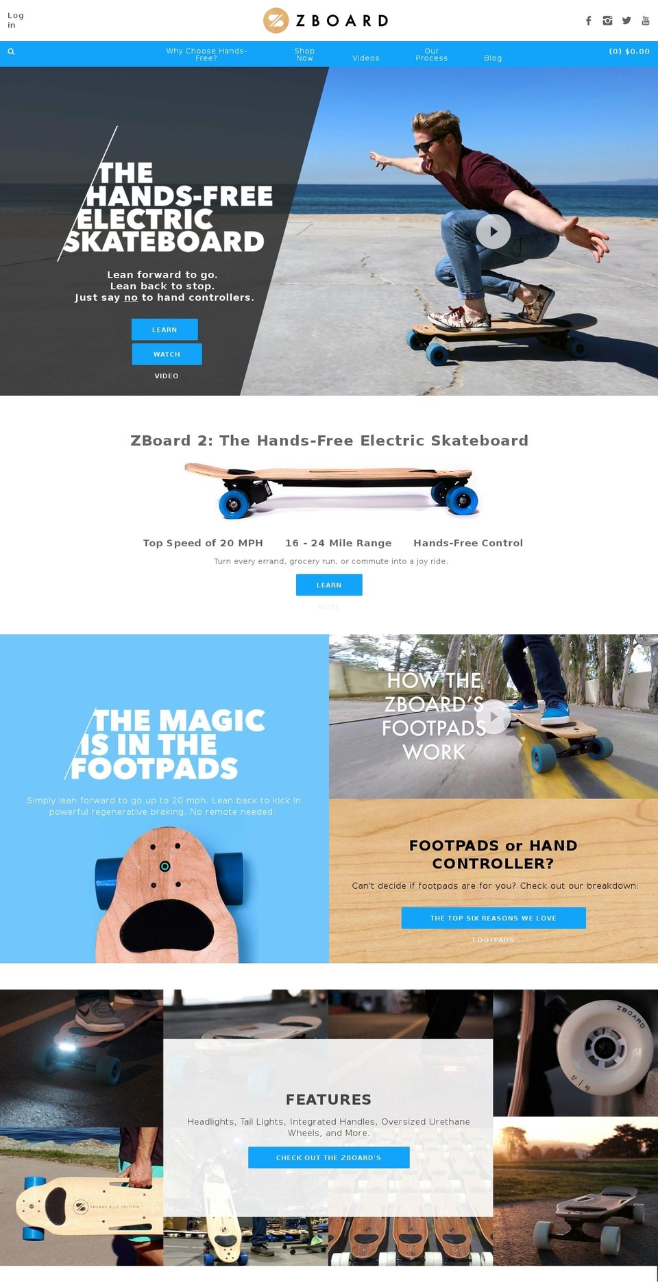 Ben New Website - Mosaic HC 09 Mar 17 Shopify theme site example electricboarding.com