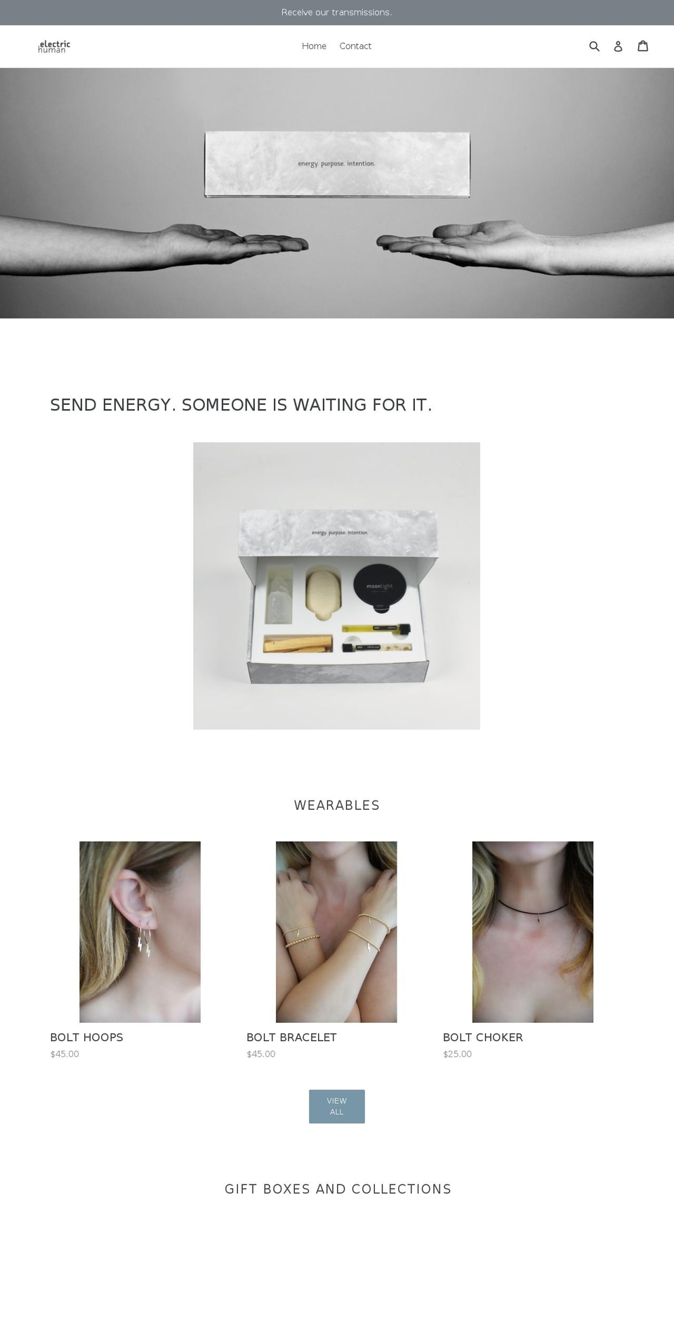 electrichuman.com shopify website screenshot