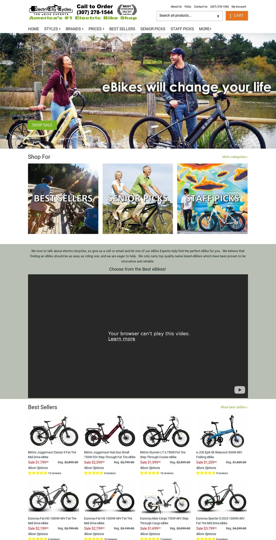 dsl-theme-sept3 Shopify theme site example electricitycycles.com