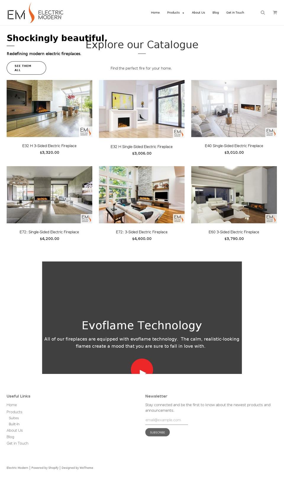 electricmodern.com — Shopify storefront screenshot