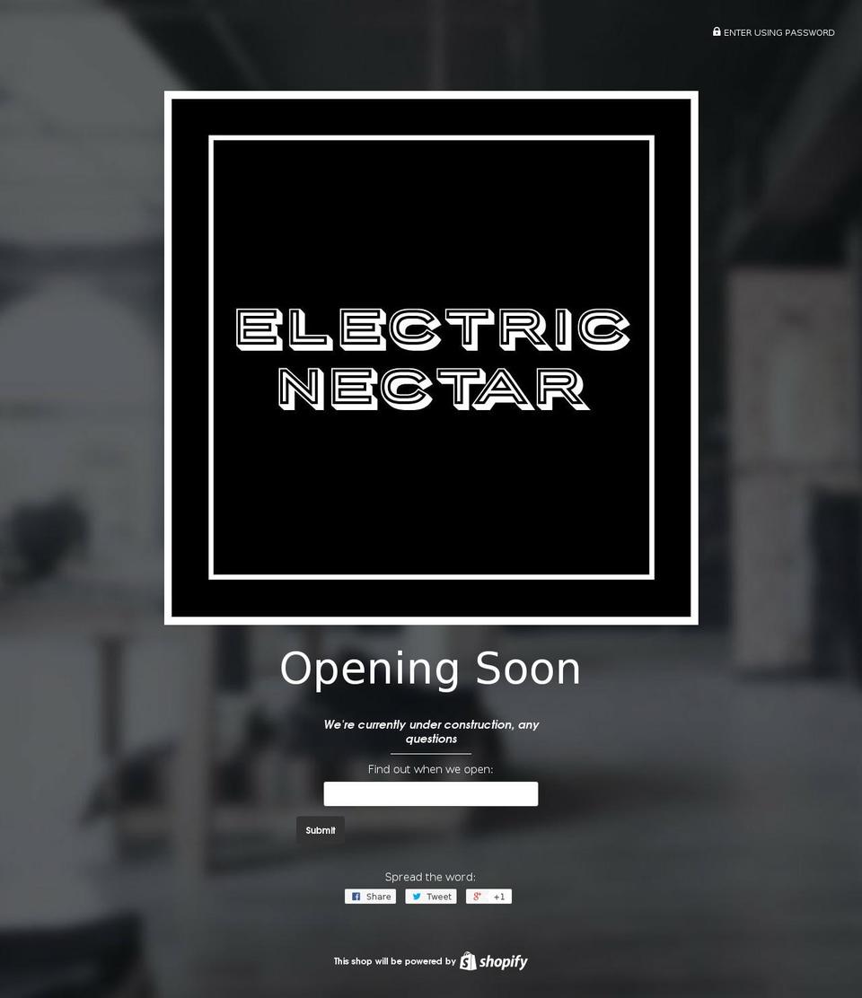 electricnectar.net shopify website screenshot