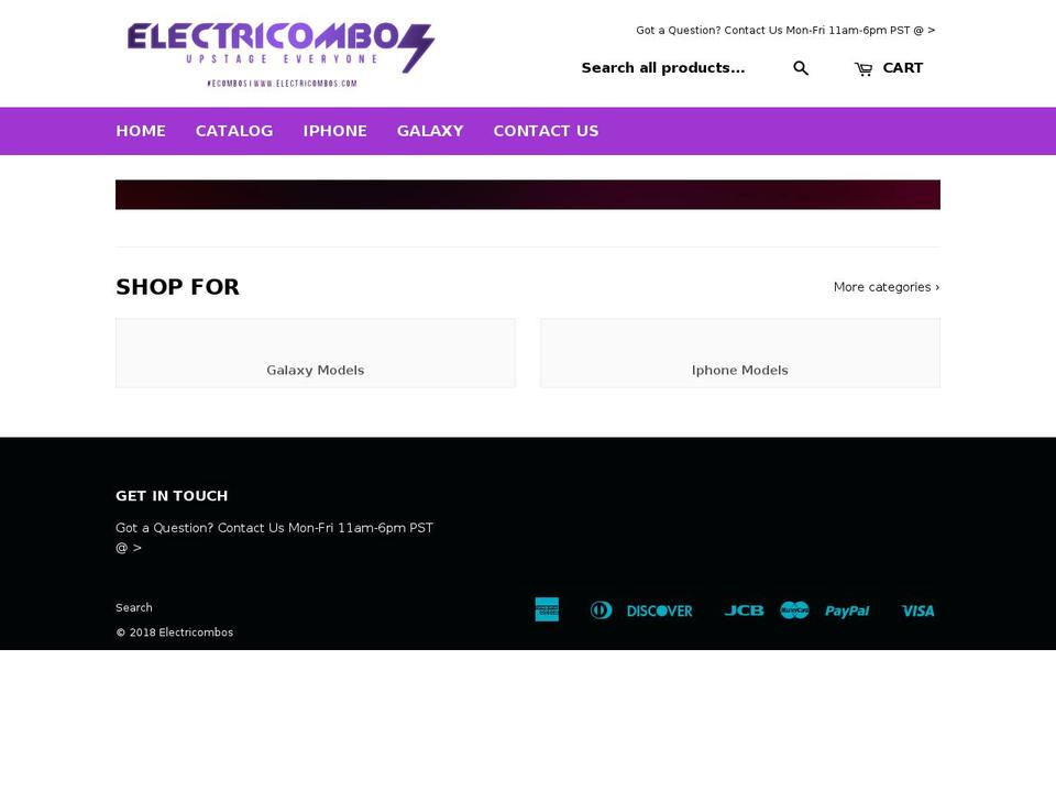 electricombos.com — Shopify storefront screenshot
