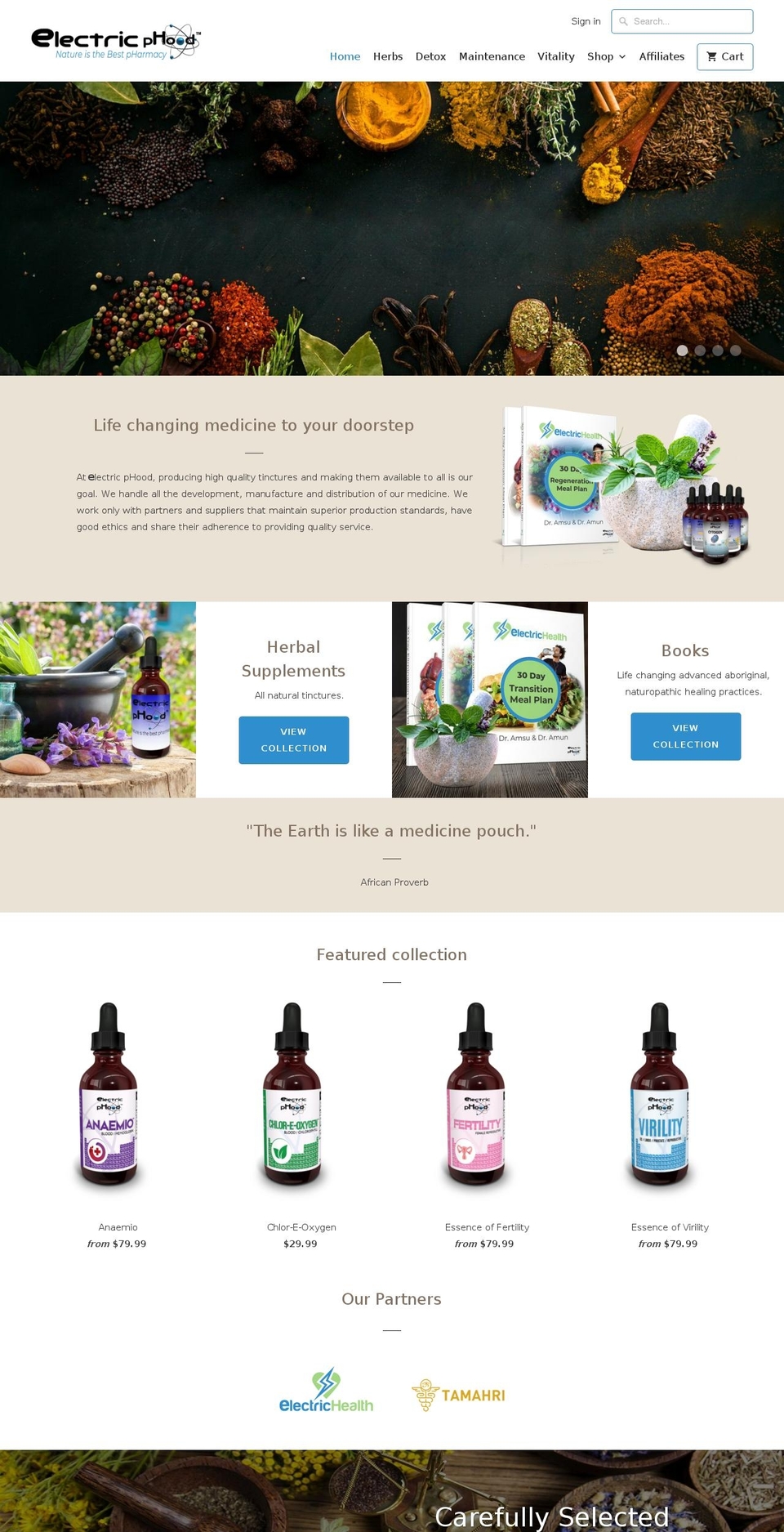 electricphood.com — Shopify storefront screenshot