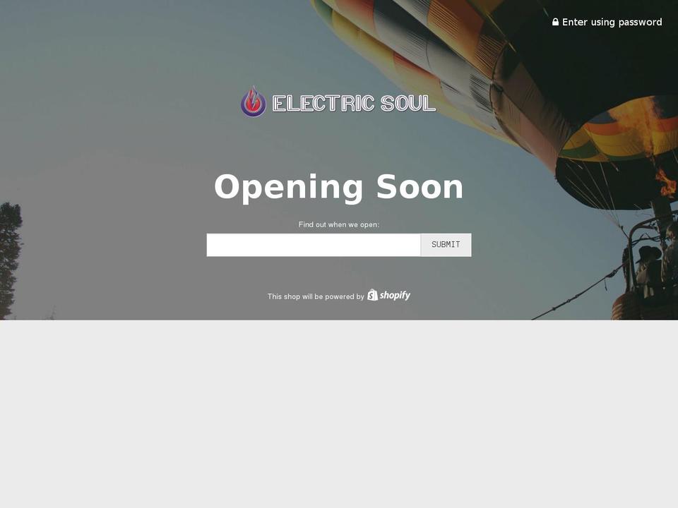 electricsoulapparel.com — Shopify storefront screenshot
