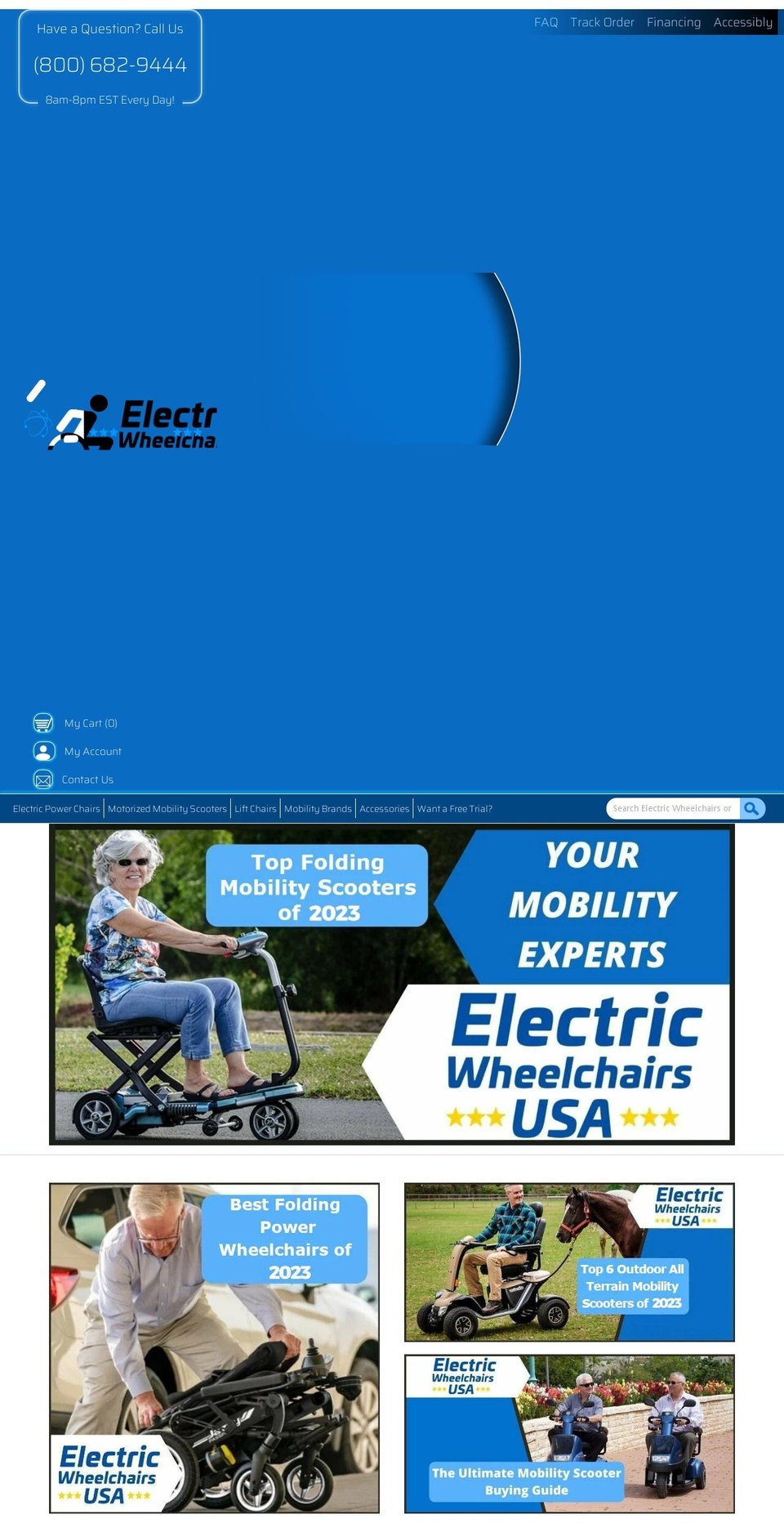 electricwheelchairsusa.com — Shopify storefront screenshot