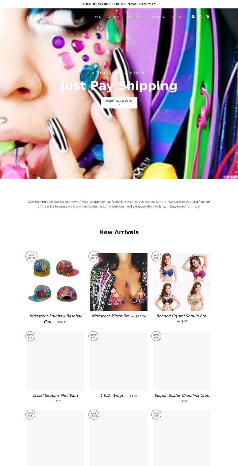 electrifiedvibe.com — Shopify storefront screenshot