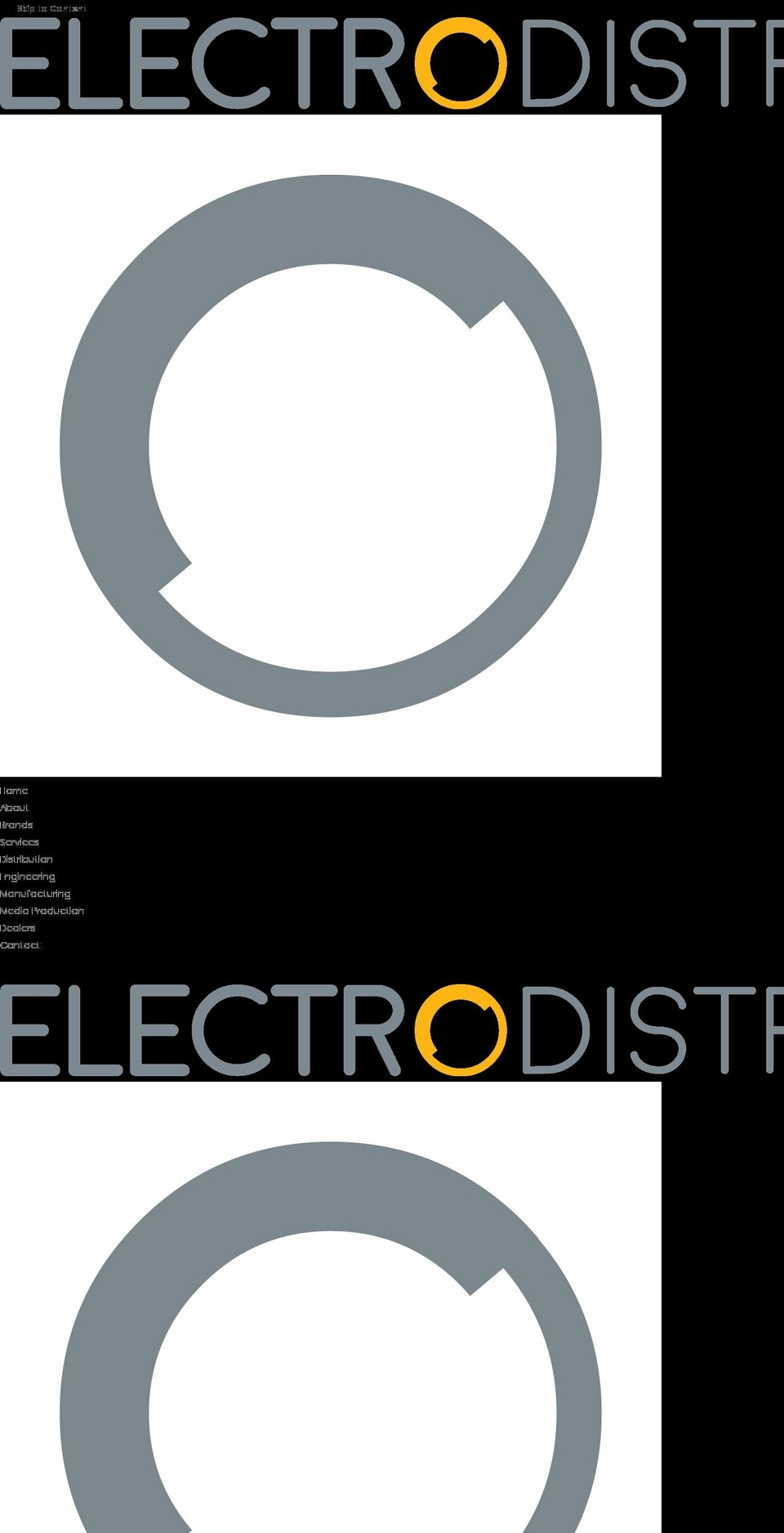 electro-distro.com — Shopify storefront screenshot