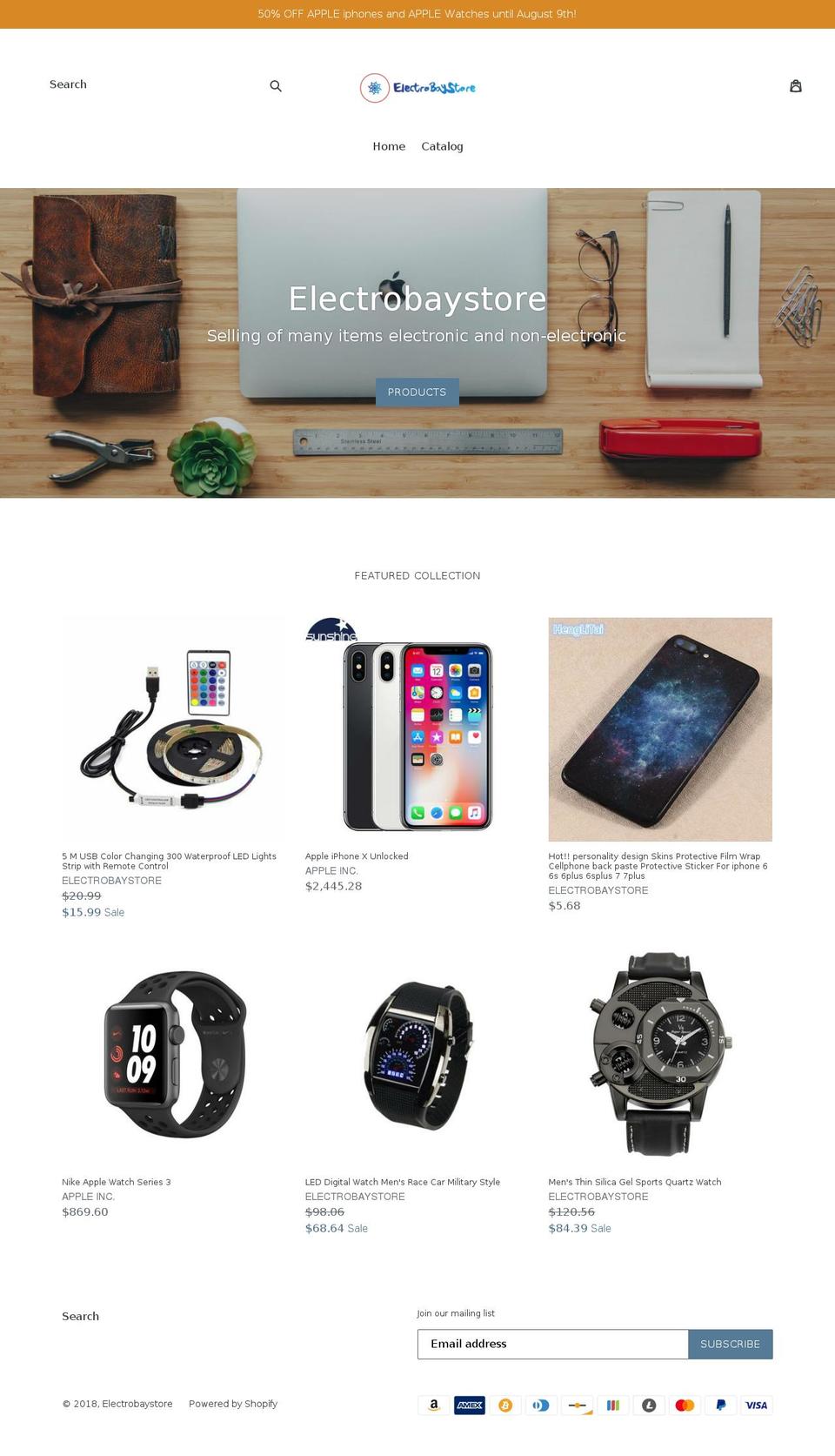 electrobaystore.com — Shopify storefront screenshot