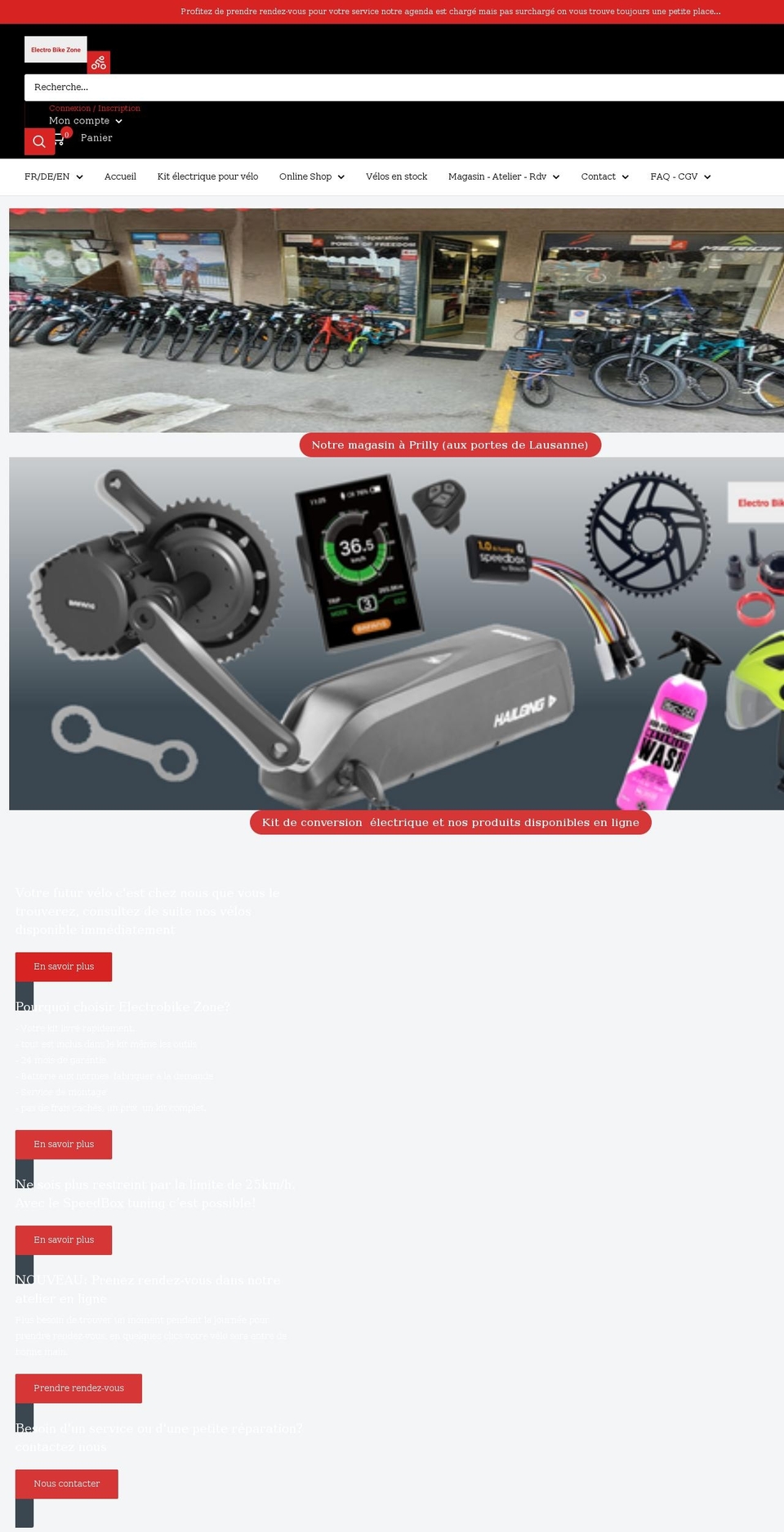 electrobikezone.com shopify website screenshot