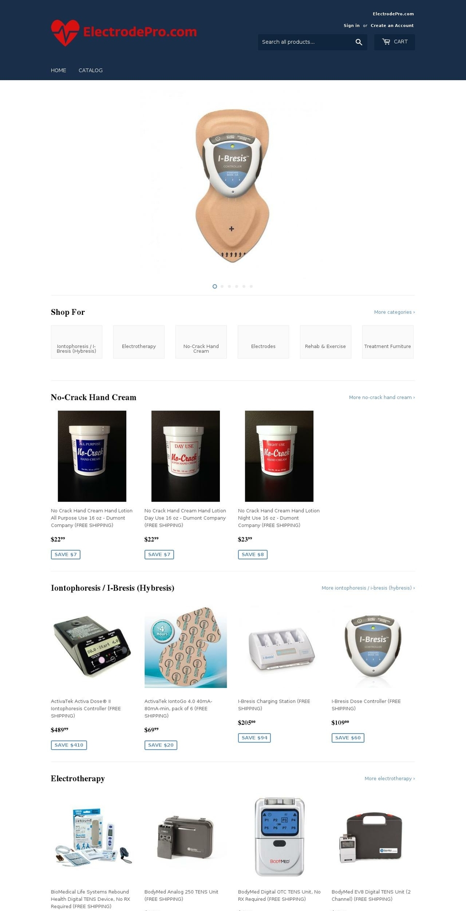 electrodepro.com — Shopify storefront screenshot