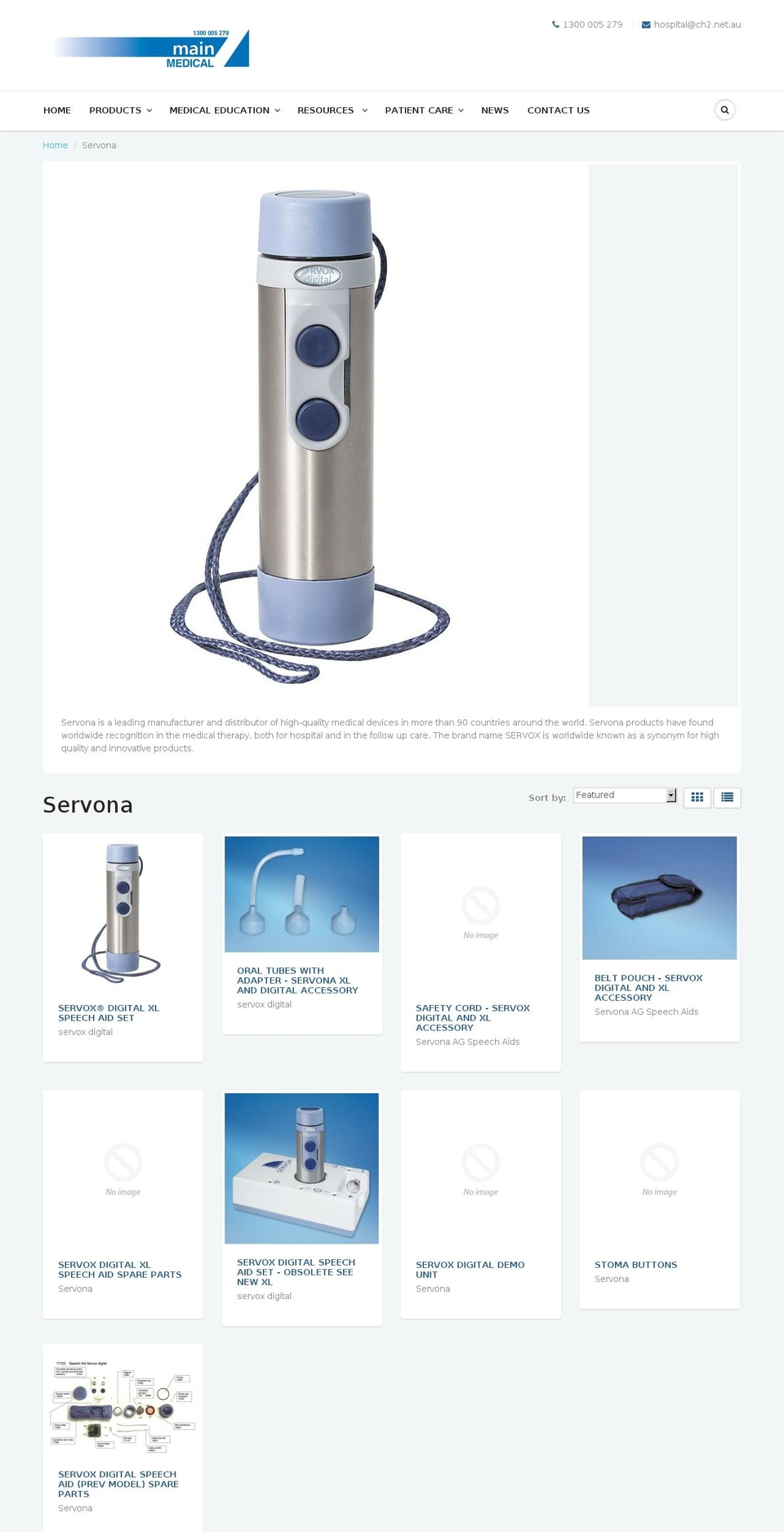 electrolarynx.com.au shopify website screenshot