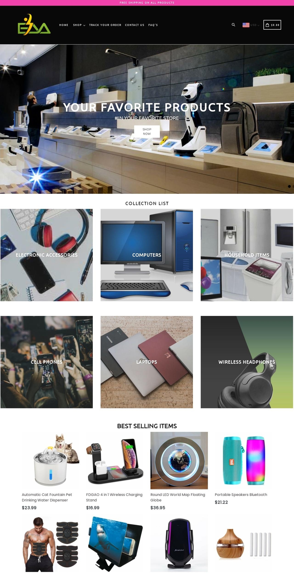 electronic-avenue.com shopify website screenshot