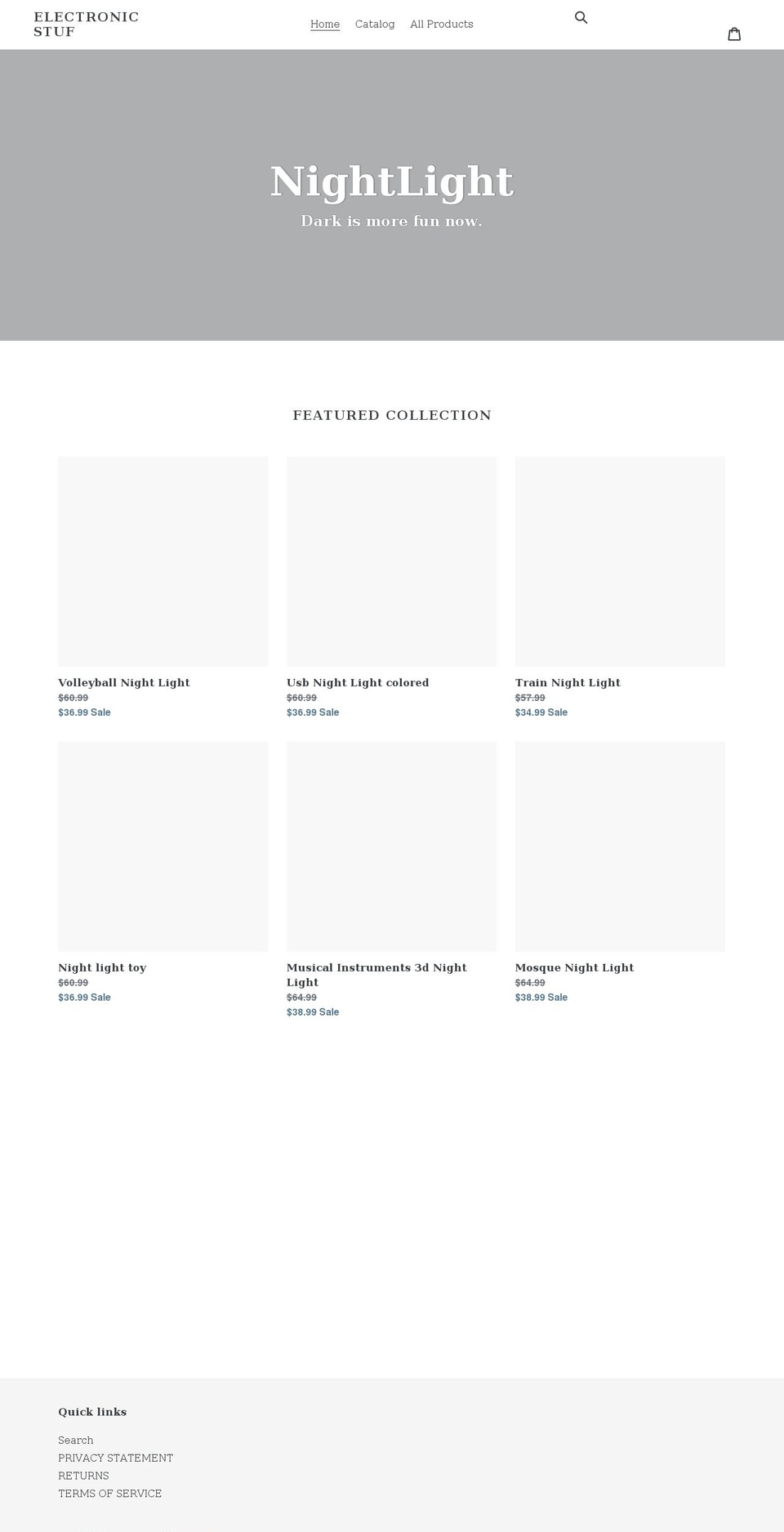 electronic-stuf.myshopify.com shopify website screenshot