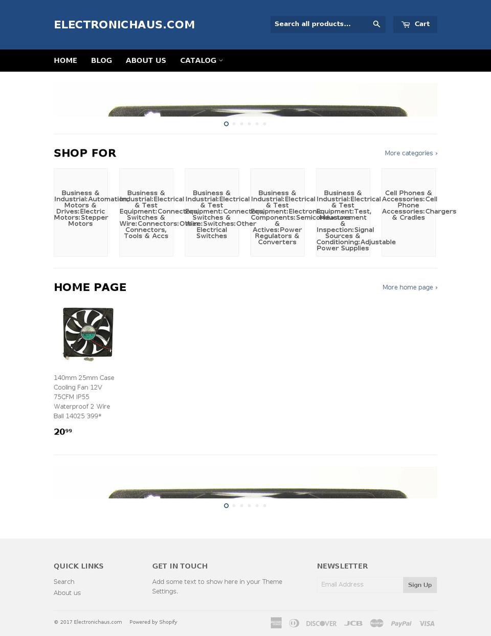 electronichaus.com shopify website screenshot