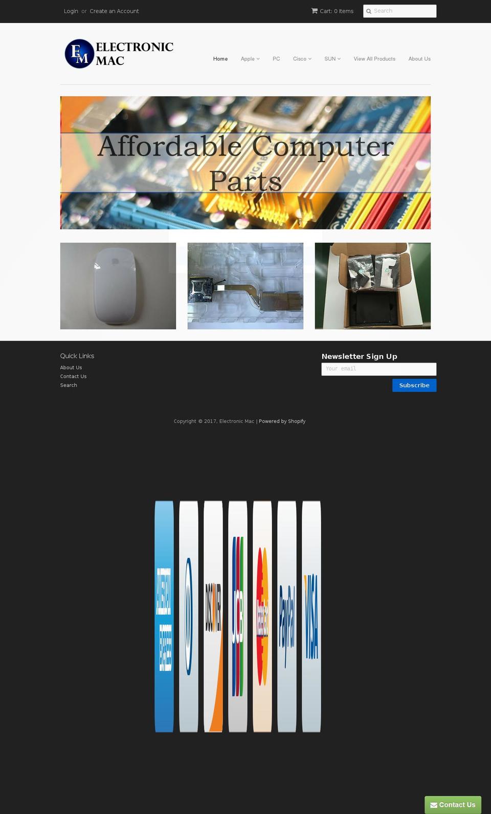 electronicmac.com shopify website screenshot
