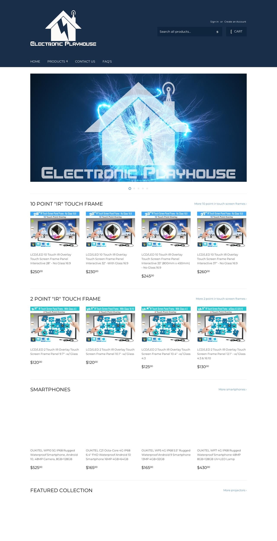 electronicplayhouse.com shopify website screenshot