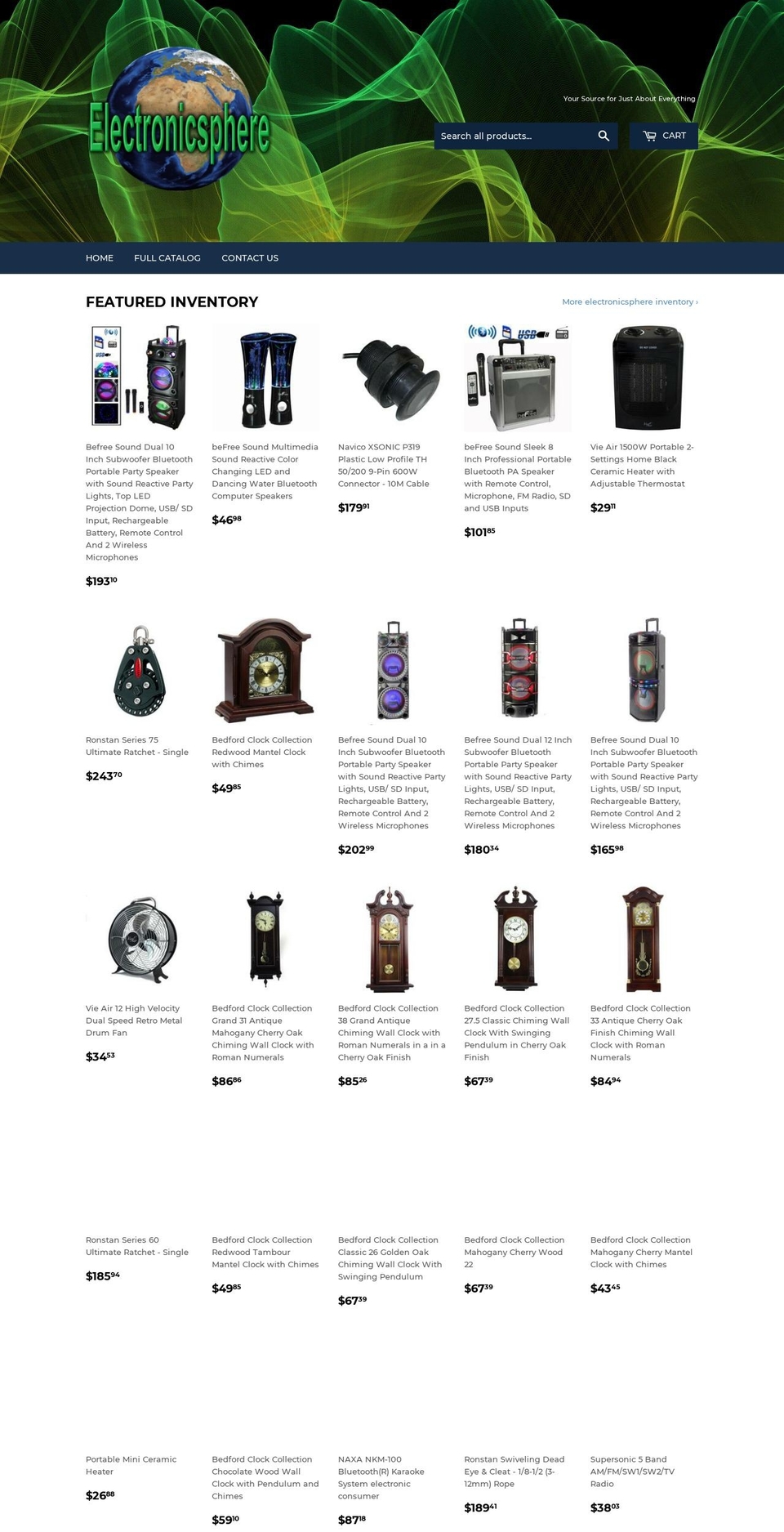 electronicsphere.com — Shopify storefront screenshot
