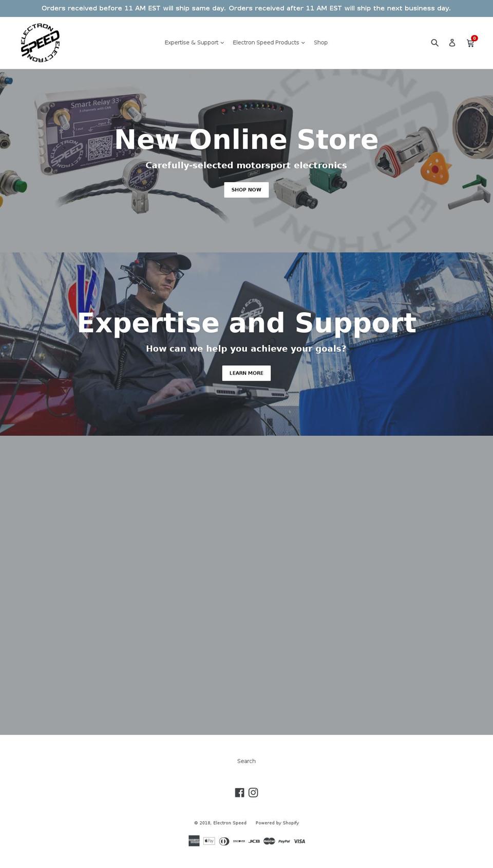 electronspeed.com shopify website screenshot