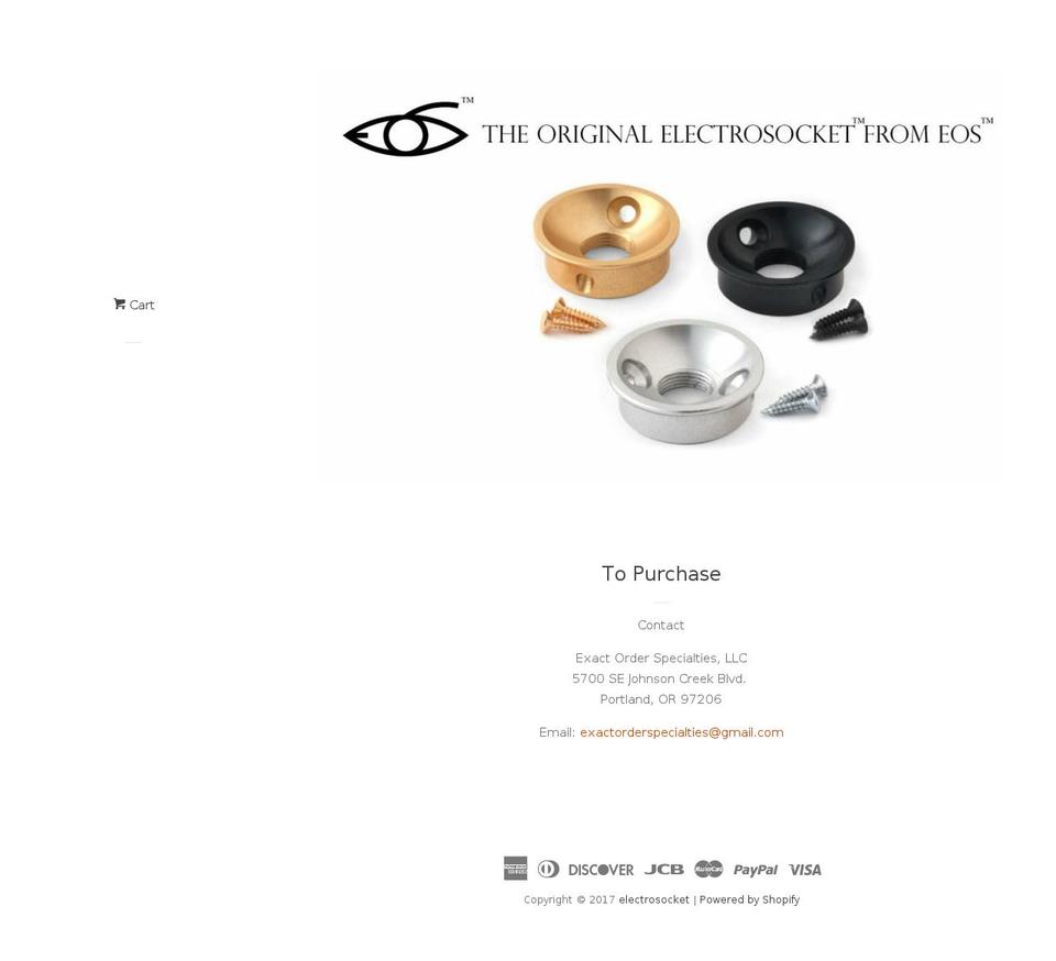 electrosocket.com shopify website screenshot