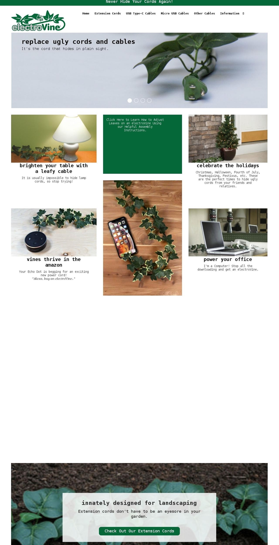 electrovine.com shopify website screenshot