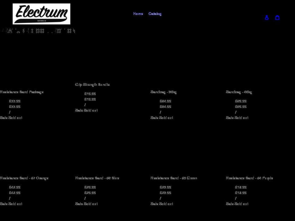electrumfitnessproducts.com shopify website screenshot