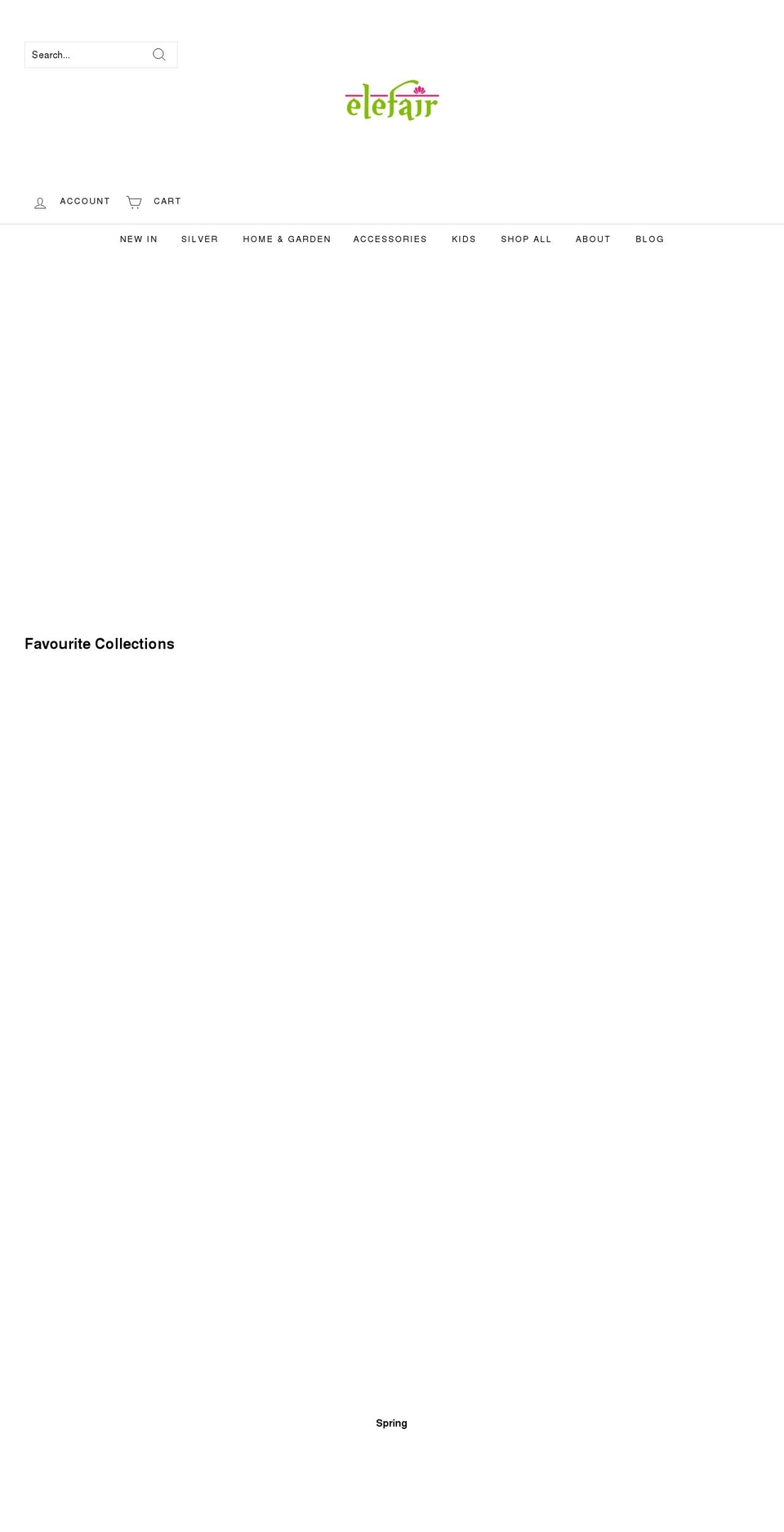 elefairgiftware.com shopify website screenshot