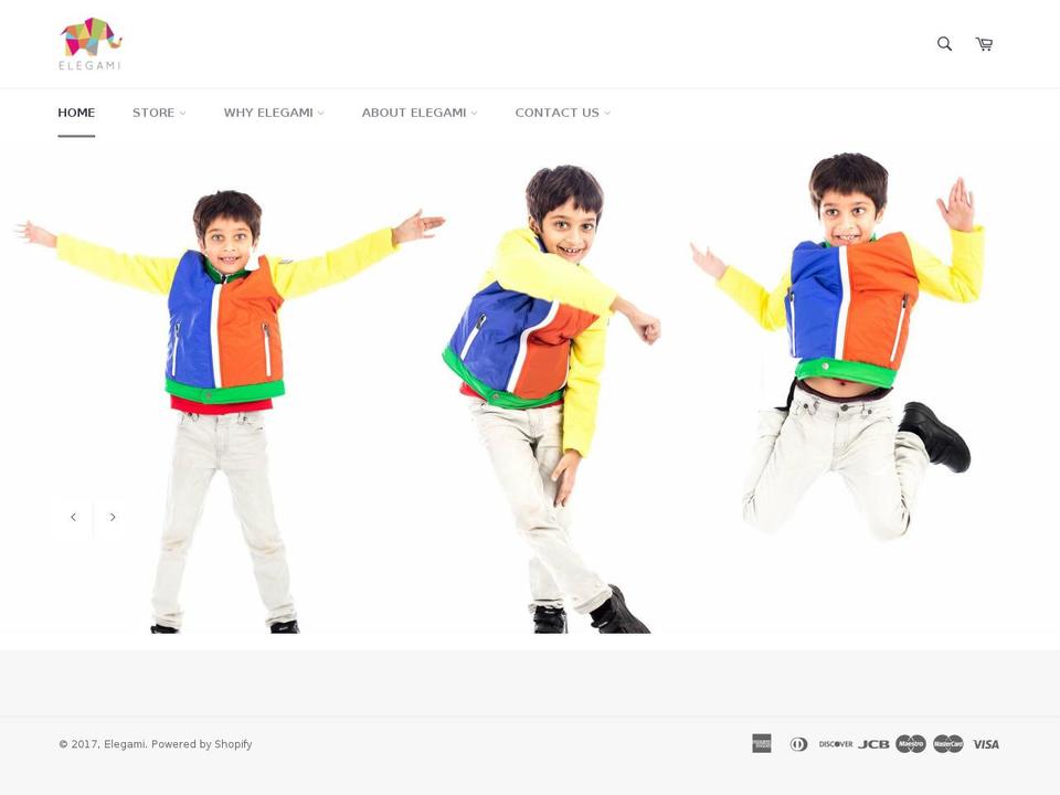 elegami.com shopify website screenshot