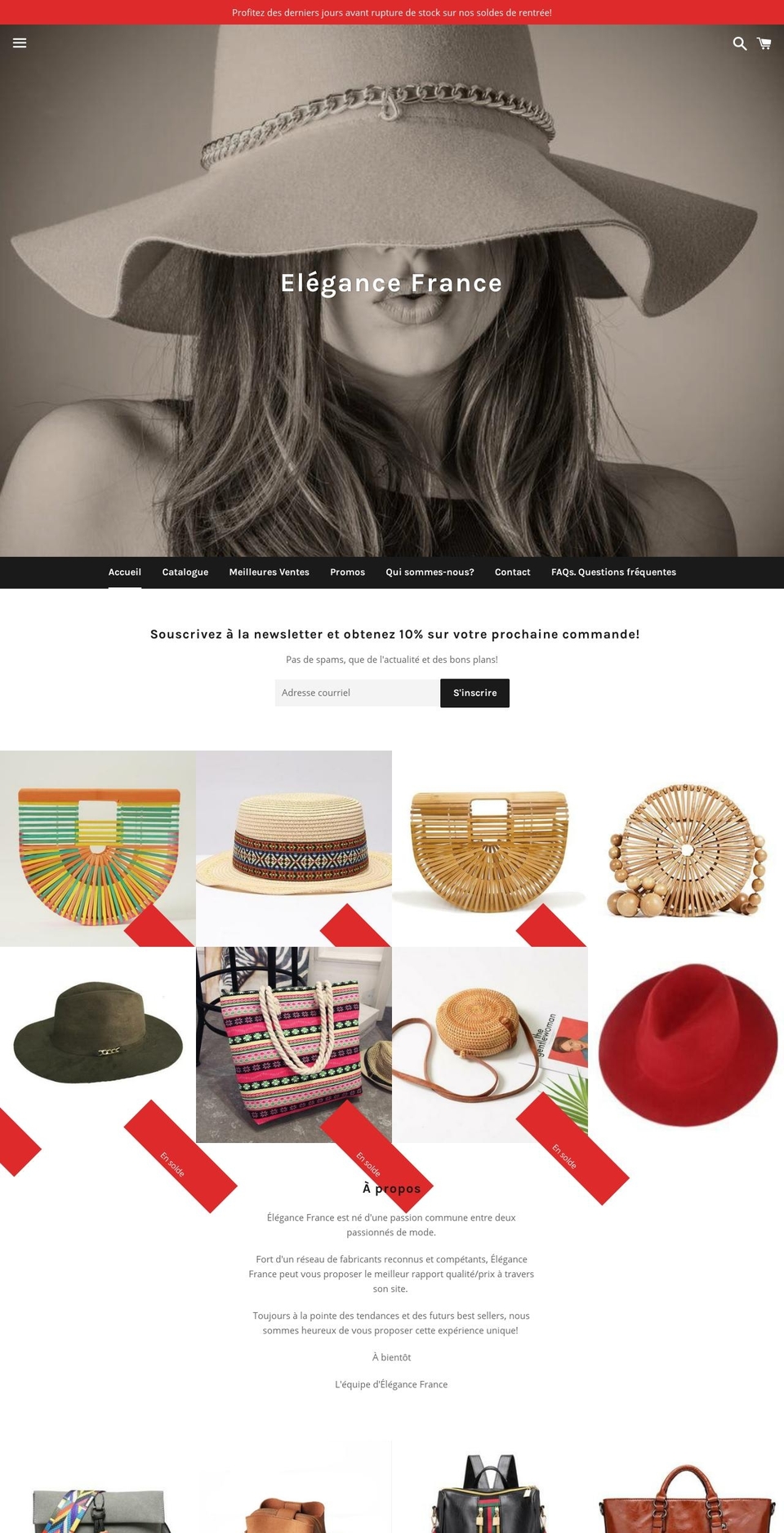 elegance-france.com — Shopify storefront screenshot