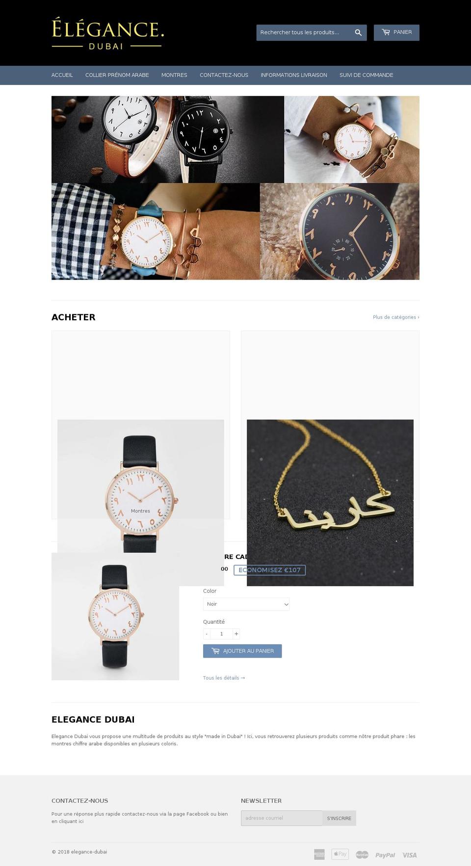elegancedubai.com — Shopify storefront screenshot
