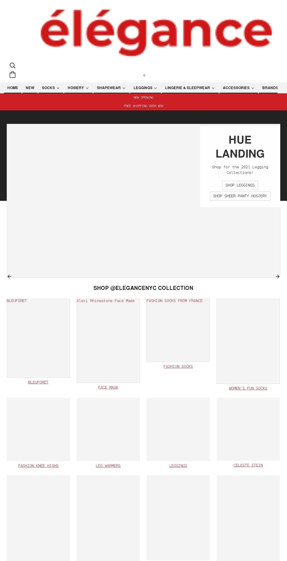 elegancenyc.com shopify website screenshot