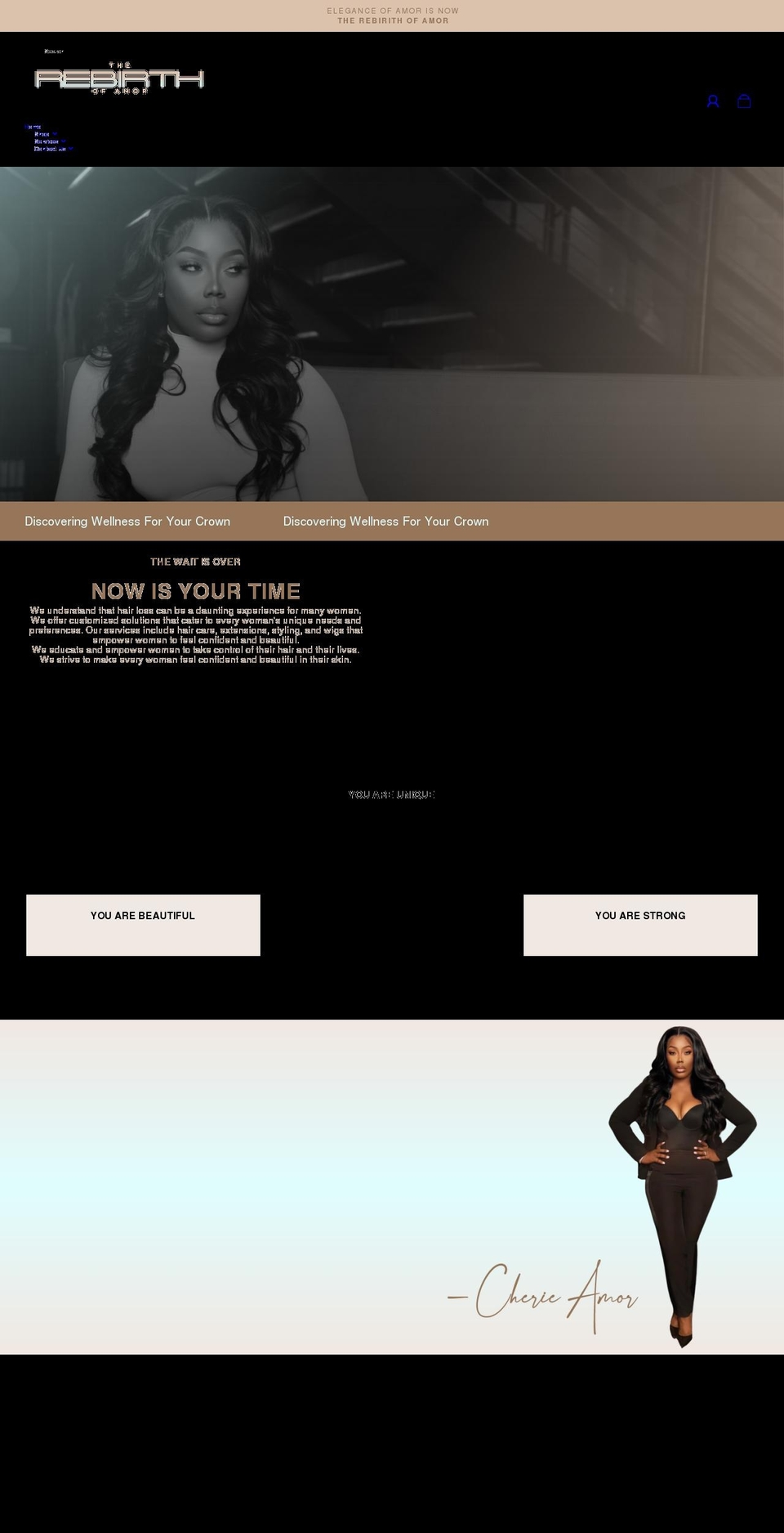eleganceofamor.com shopify website screenshot