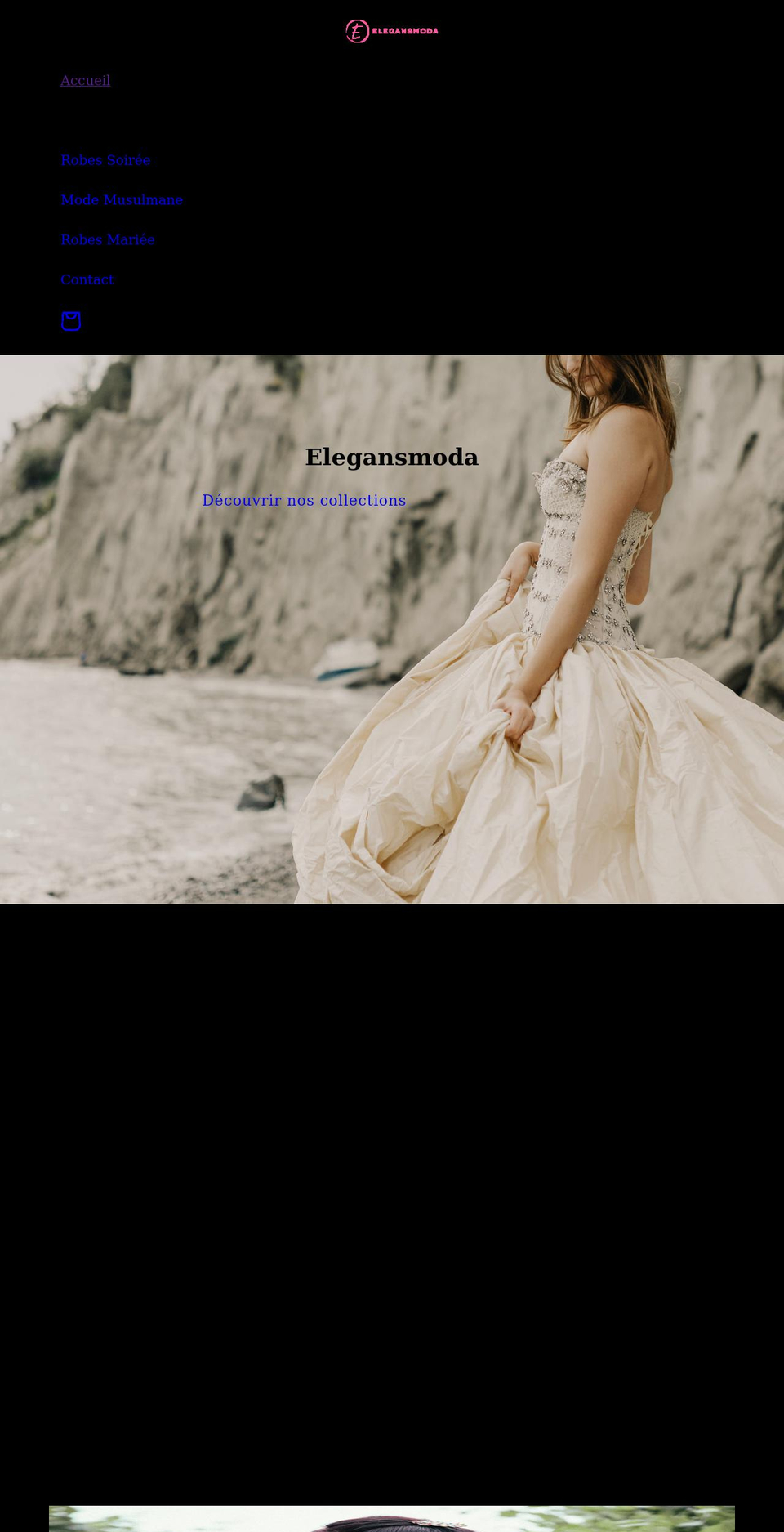 elegansmoda.com shopify website screenshot