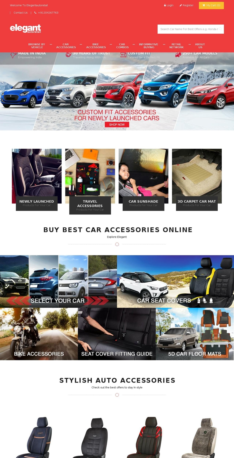 elegant-auto-retail.myshopify.com — Shopify storefront screenshot