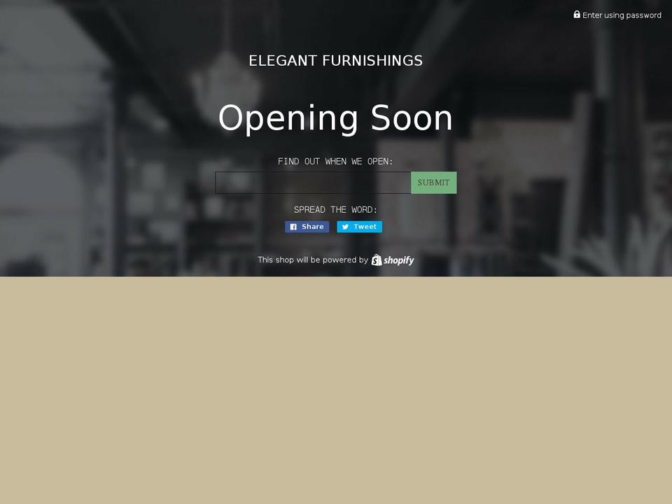 elegant-furnishings.net shopify website screenshot