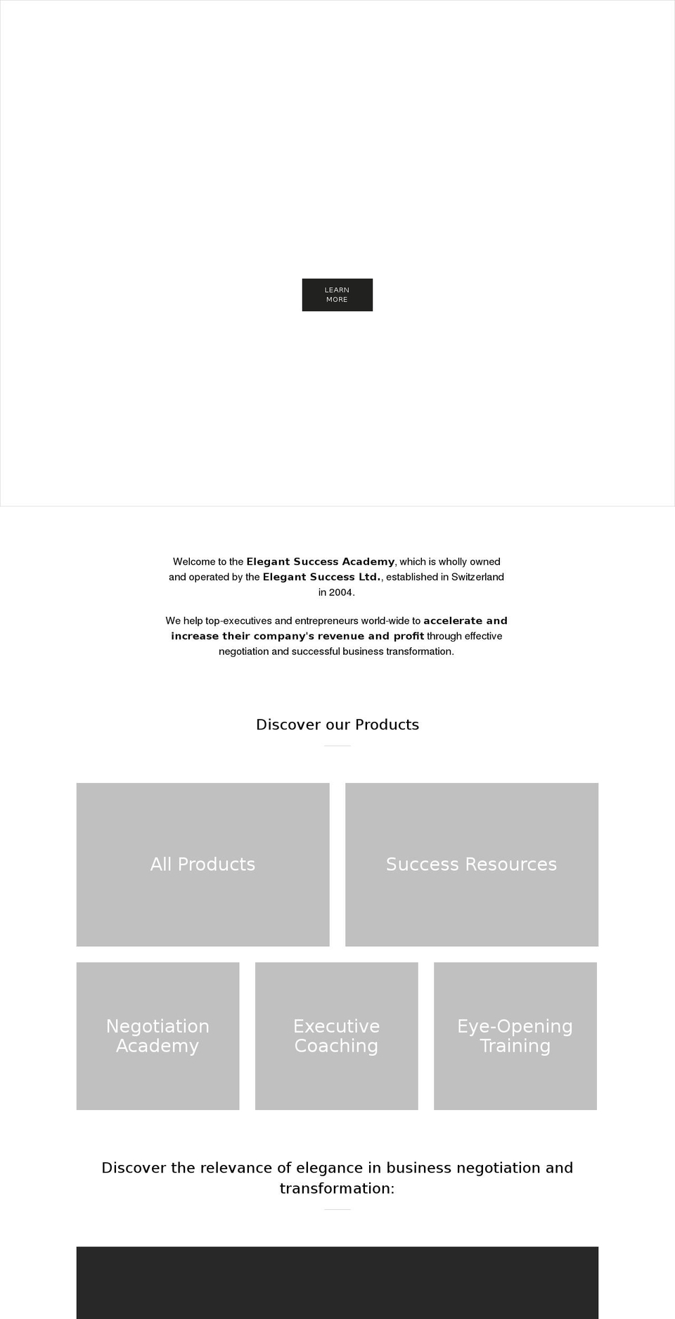 elegant-success.com shopify website screenshot