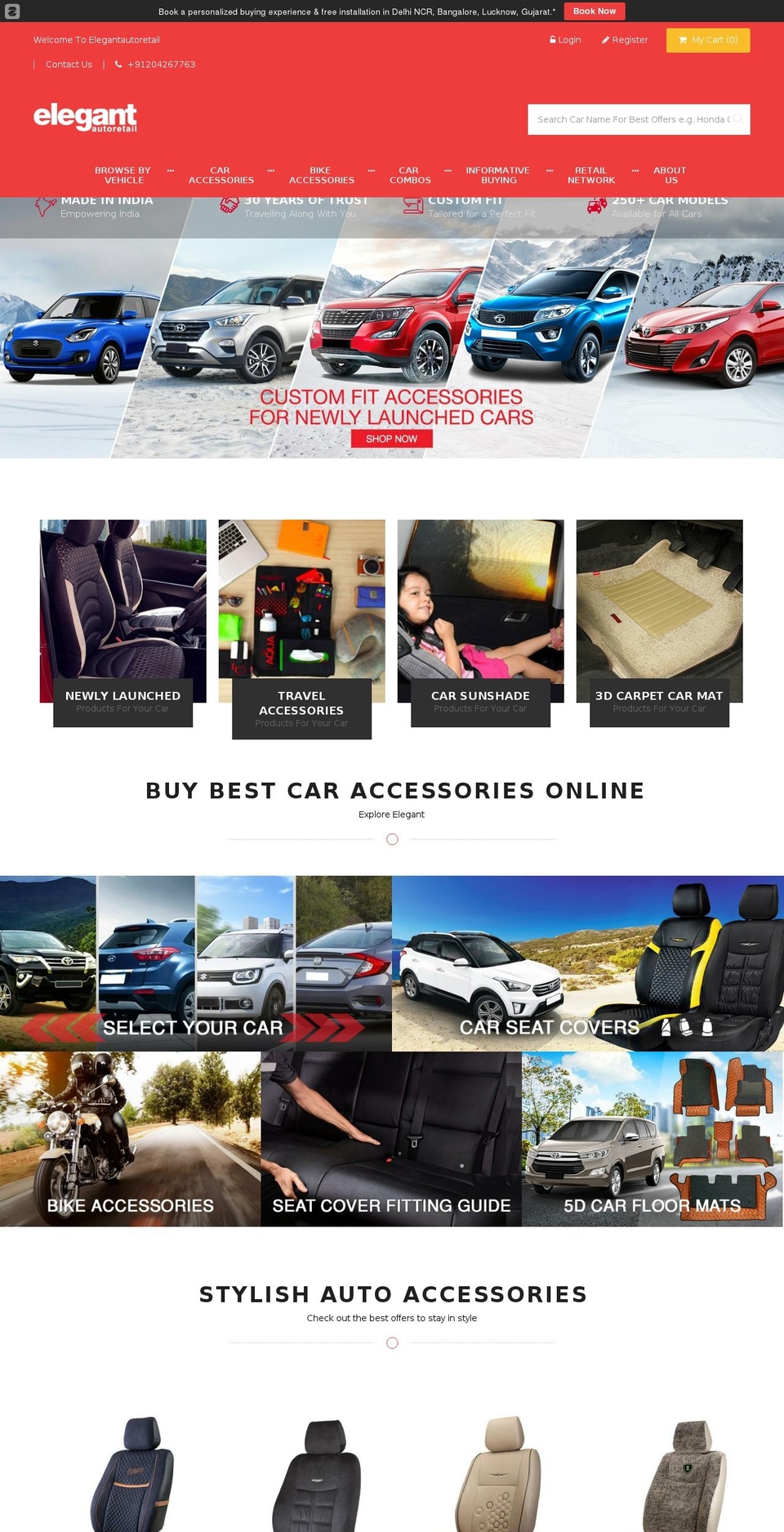 elegantautoretail.com shopify website screenshot