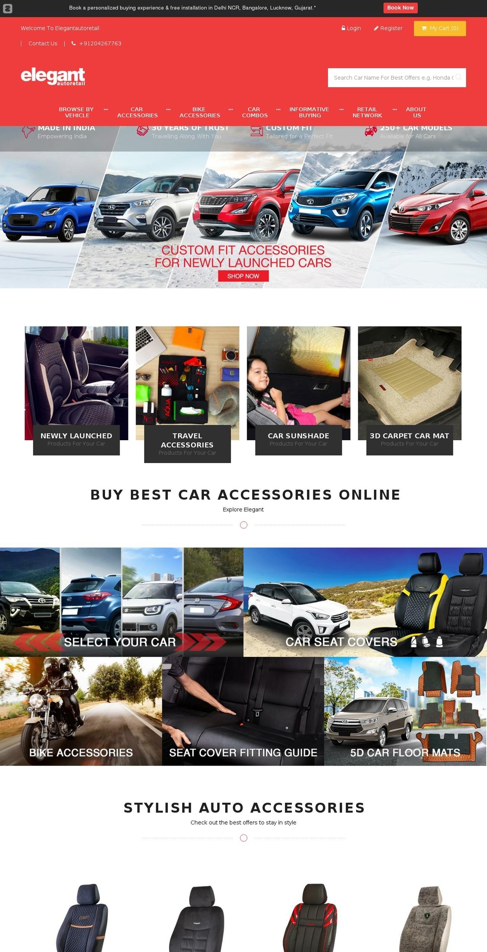 elegantautoshop.com — Shopify storefront screenshot